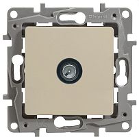 Розетка TV Оконечная без рамки Legrand Etika 1-м. слоновая кость  картинка